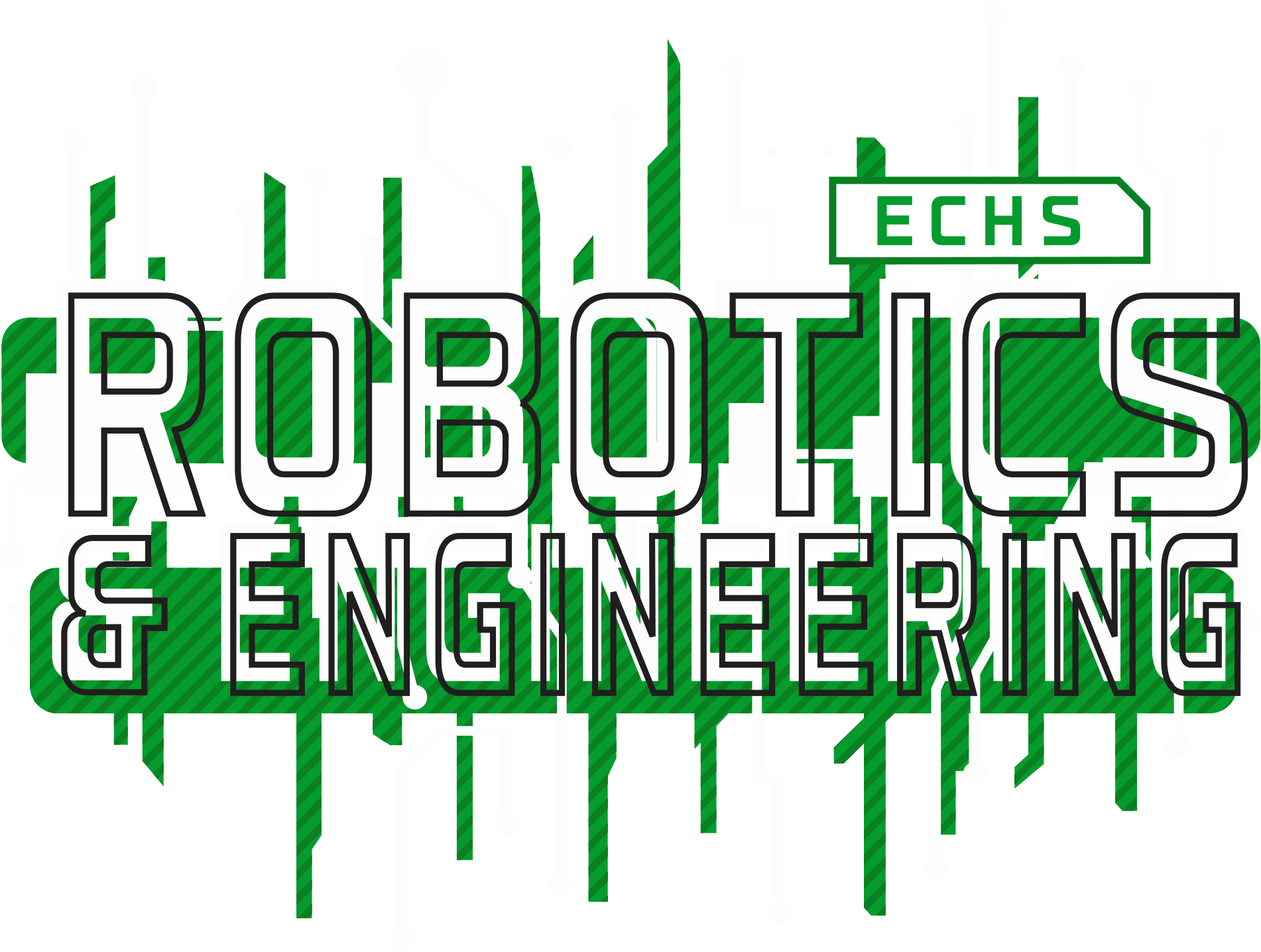 Robotics team vector art